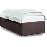 vidaXL Okvir za krevet tamnosmeđi 100x200 cm od tkanine | shoptok.hr