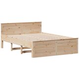  Krevet s regalom za knjige bez madraca 150 x 200 cm od borovine | shoptok.hr