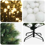  Umjetno božićno drvce s kuglicom 120 cm 150 LED lampica | shoptok.hr