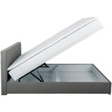 CARRYHOME POSTELJA Z VZMETNICO 120 cm x 200 cm , tekstil siva | Shoptok.si