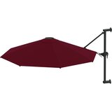  Zidni suncobran s metalnom šipkom 300 cm bordo | shoptok.hr