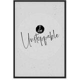  Slika - I Am Unstoppable (1 Part) Vertical 80x120 U crnom drvenom okviru | shoptok.hr