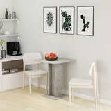 Bistro stol siva boja betona 60 x 60 x 75 cm od iverice