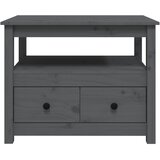  Stolić za kavu sivi 71 x 49 x 55 cm od masivne borovine | Eponuda.com