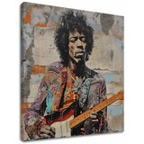  Image JIMI HENDRIX - Guitar poetri | 100% originalna akrilna boja Cene