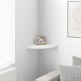  Plutajuća kutna polica bijela 35x35x3,8 cm MDF | shoptok.hr