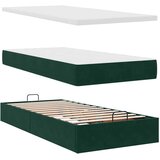  Okvir kreveta s madracima tamnozeleni 200x200cm baršunasti | shoptok.hr