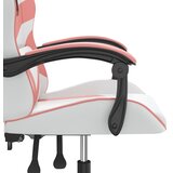  Okretna igraća stolica bijelo-ružičasta od umjetne kože | shoptok.hr