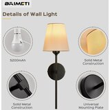 BRIMETI 2x brezžična stenska svetilka z baterijo | Shoptok.si