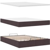  Otomanski krevet s madracem tamnosmeđi 140x190cm od tkanine | Eponuda.com
