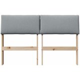  Tapecirani uzglavlje Svijetlo siva 120 cm Čvrsto borovo drvo | shoptok.hr