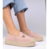 D/CEO marka niezdefiniowana Pink thick-soled espadrilles Elviola | ePonuda.com