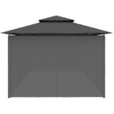  Sjenica sa zastorima 600 x 298 x 270 cm antracit Slike
