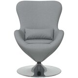  Jajolika fotelja Svijetlo siva 63 x 73 x 90 cm tkanina | shoptok.hr