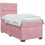  Boxspring krevet s madracem Ružičasta 80 x 200 cm Baršun | shoptok.hr