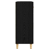 vidaXL Kreveta Crni hrast 34 x 69.5 x 89 cm Konstruirano drvo | shoptok.hr