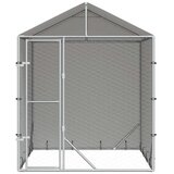  kavez za pse s krovom srebrni 2x2x2,5 m pocinčani čelik | Eponuda.ba