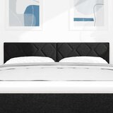  LED glava kreveta Crna 144 cm tkanina | shoptok.hr