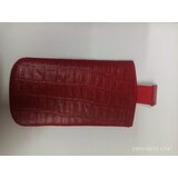 Univerzalna usnjena torbica 136x73mm - pravo usnje - rdeča Cene