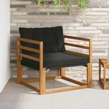  Set vanjskih sofa Čvrsto drvo akacije i Textilene Prirodna | shoptok.hr