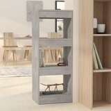 vidaXL knjižna omara/pregrada betonsko siva 40x30x103 cm iverna plošča | Shoptok.si