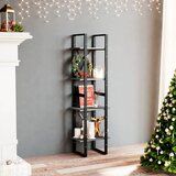 vidaXL Ormarić za knjige s 4 razine sivi 40x30x140 cm masivna borovina Cijene