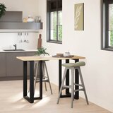  Noge za barski stol T-oblika 2 kom Crne 60x35x(90-91) cm Čelik | Eponuda.com