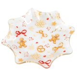 Dakls Bijeli staklen tanjur s božićnim motivom za serviranje ø 15 cm Gingerbread – | shoptok.hr