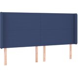  LED uzglavlje plavo 163 x 16 x 118/128 cm od tkanine | shoptok.hr