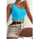 Madmext Bodysuit - Turquoise - Slim fit Cene