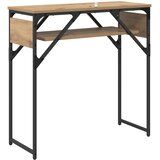  Konzolnistol Umjetnički hrast 75x30x75cm Konstruirano drvo | shoptok.hr