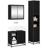  Set namještaja za kupaonicu 3 kom. Crni hrast Konstruirano drvo | shoptok.hr