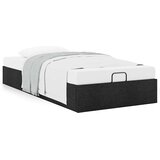  Otomanski okvir kreveta bez madraca crni 90x190 cm od tkanine | shoptok.hr