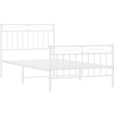  okvir kreveta uzglavlje i podnožje bijeli 100x190 cm | shoptok.hr