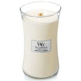 WoodWick Drvena svijeća s mirisom bijelog čaja i jasmina 609,5 g | shoptok.hr