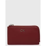 Calvin Klein Etui za kartice rdeča barva, K60K612281