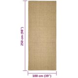 Tepih od sisala za grebanje 100 x 250 cm | shoptok.hr