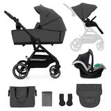 Kinderkraft Kolica YOXI Mink Pro 3u1 Moonlight Grey | Shoptok.si