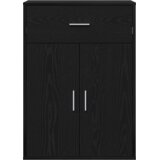 vidaXL Strani šal Črni hrast 79 x 38 x 80 cm Konstruiran les | Shoptok.si
