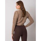 RUE PARIS Sweater-LC-SW-A4.40X-dark beige | Shoptok.si