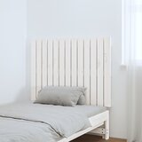  Zidno uzglavlje bijelo 82,5x3x60 cm od masivne borovine | shoptok.hr