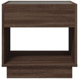  Noćni ormarić s beskonačnim LED boja smeđeg hrasta 50x50x50 cm | shoptok.hr