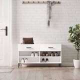 vidaXL Klupa za cipele sjajna bijela 102x35x55 cm konstruirano drvo | shoptok.hr