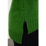 Trendyol Green Wool Boat Neck Basic Knitwear Sweater | Shoptok.si