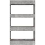 Ormarić za knjige / pregrada boja betona 60x30x103 cm drveni | shoptok.hr