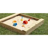  Otroški peskovnik B (100 x 100 x 29 cm, s ponjavo 140 x 140 cm) | Shoptok.si