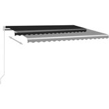  Tenda na ručno uvlačenje s LED svjetlima 400 x 350 cm antracit | shoptok.hr