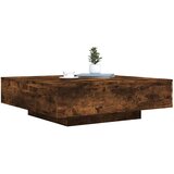  Stolić za kavu s LED svjetlima boja hrasta 100x100x31 cm | Eponuda.com