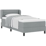 vidaXL Box Spring postelja z vzmetnico svetlo siva 80x200 cm tkanina | Shoptok.si
