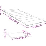  Jastuk za ležaljku jarkozeleni 186 x 58 x 3 cm tkanina Oxford | shoptok.hr